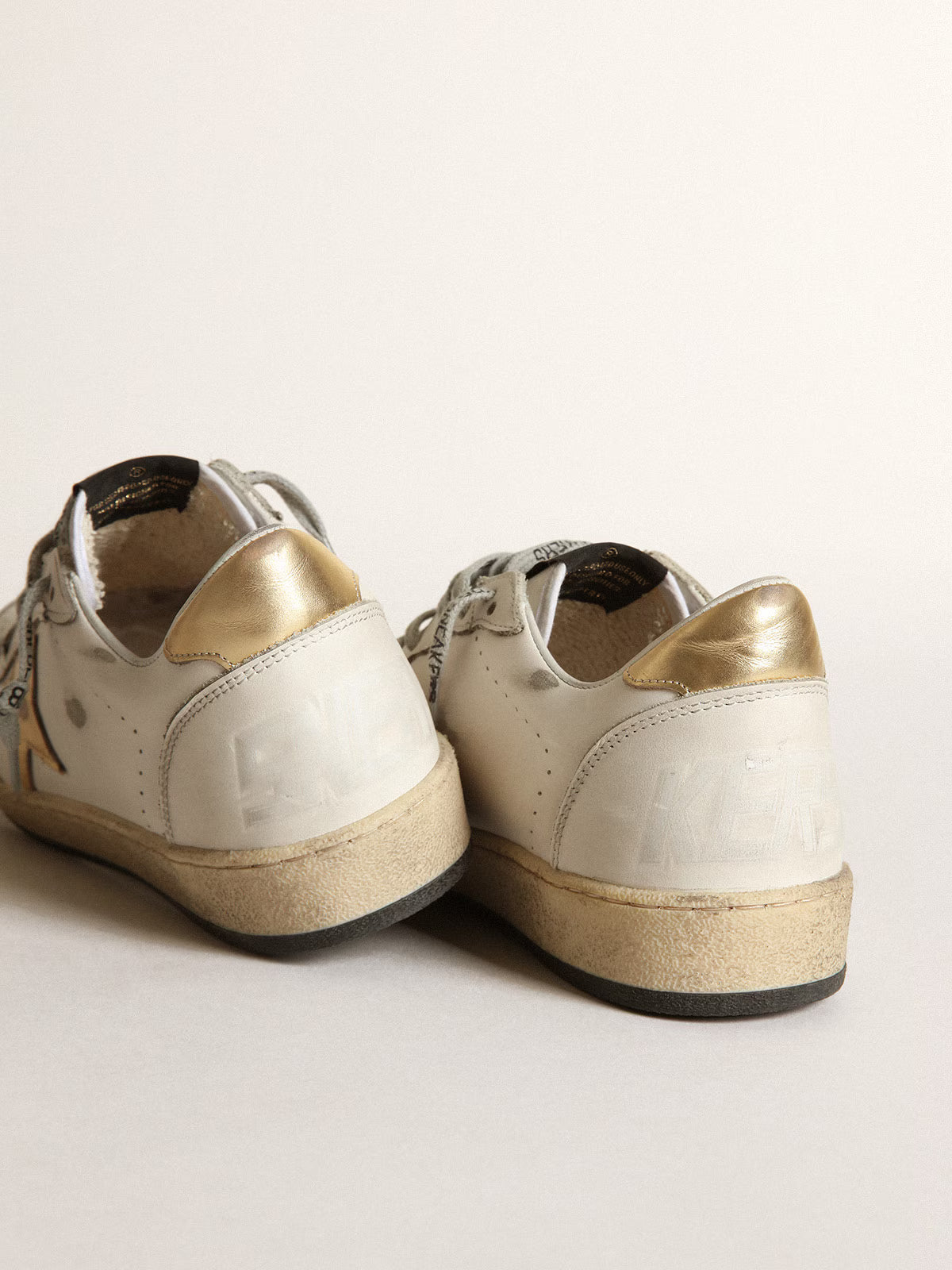 Golden Goose Ball Star Donna con stella e talloncino dorati