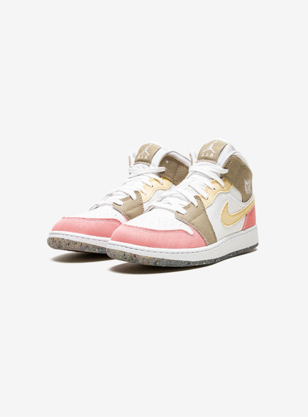 Air Jordan 1 Mid SE Pastel Vivid Green Grind (GS)