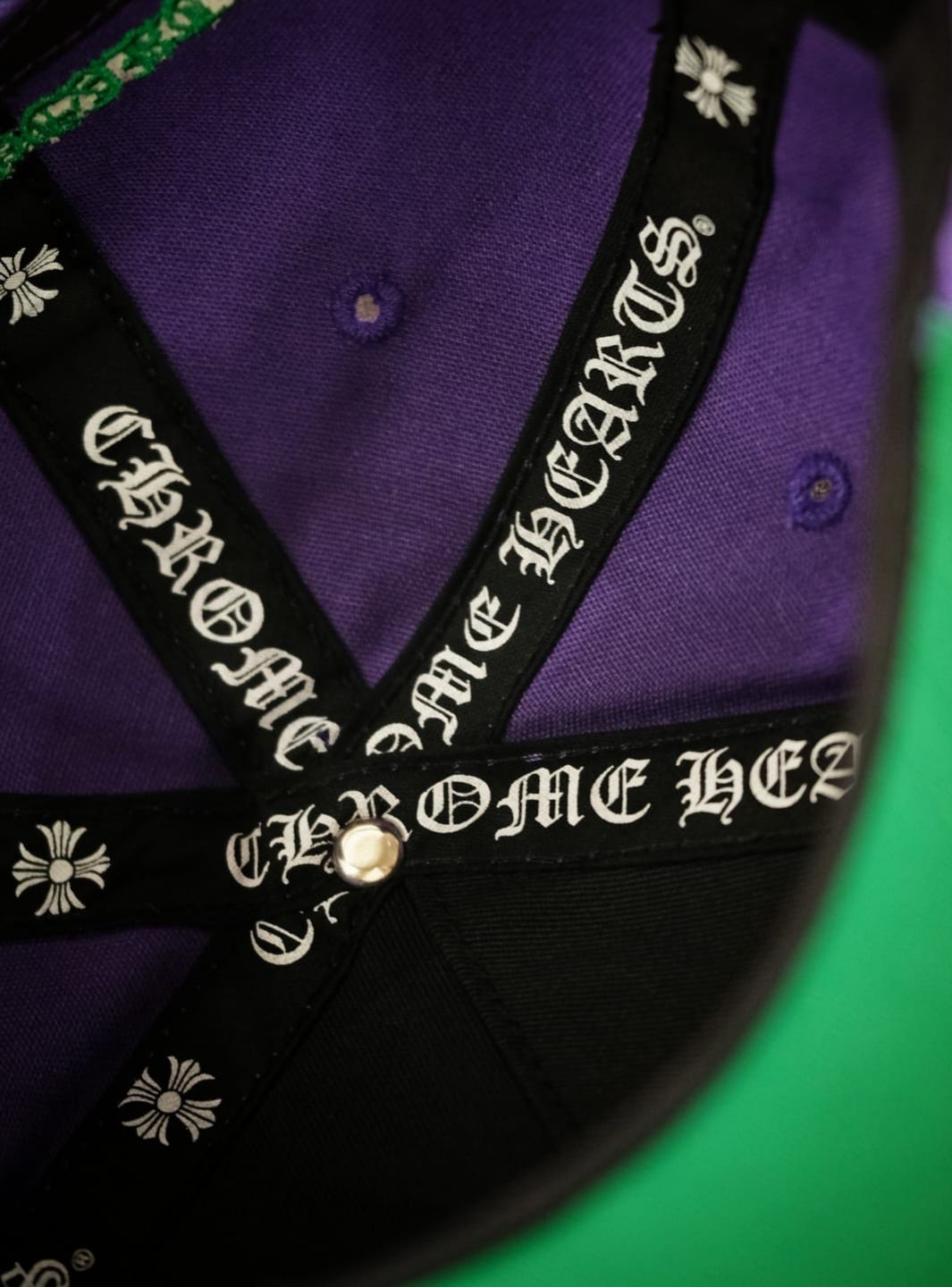 Chrome Hearts CH Baseball Cap Purple/Green