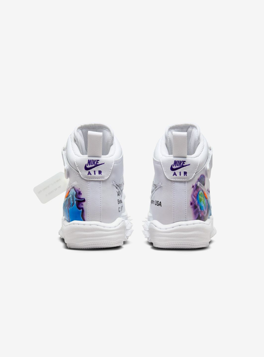Nike Air Force 1 Mid Off-White Graffiti White