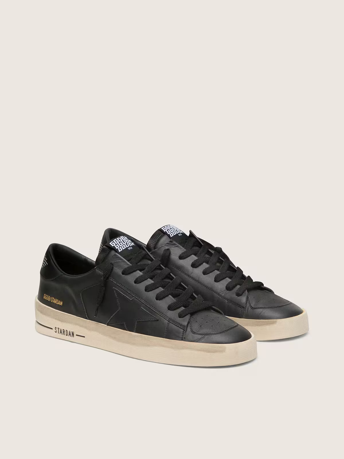 Golden Goose Stardan Uomo in pelle total black