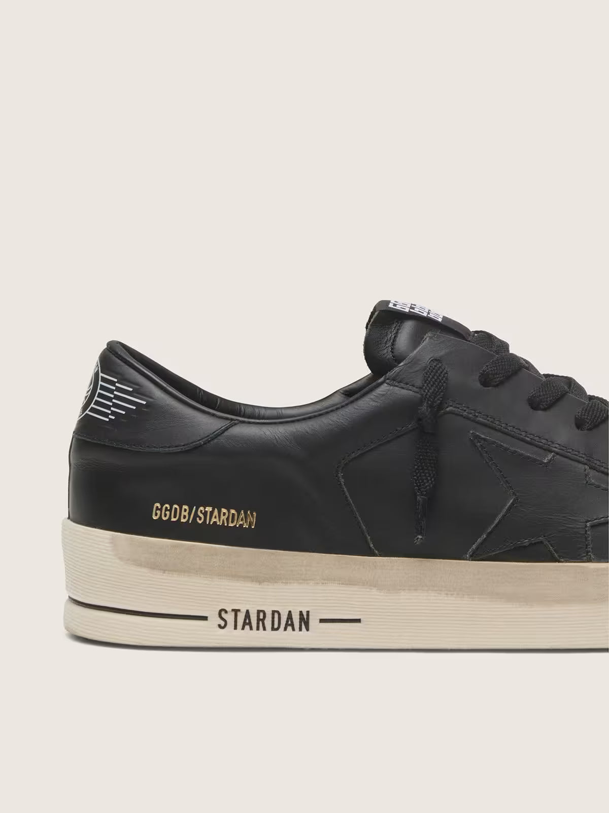 Golden Goose Stardan Uomo in pelle total black
