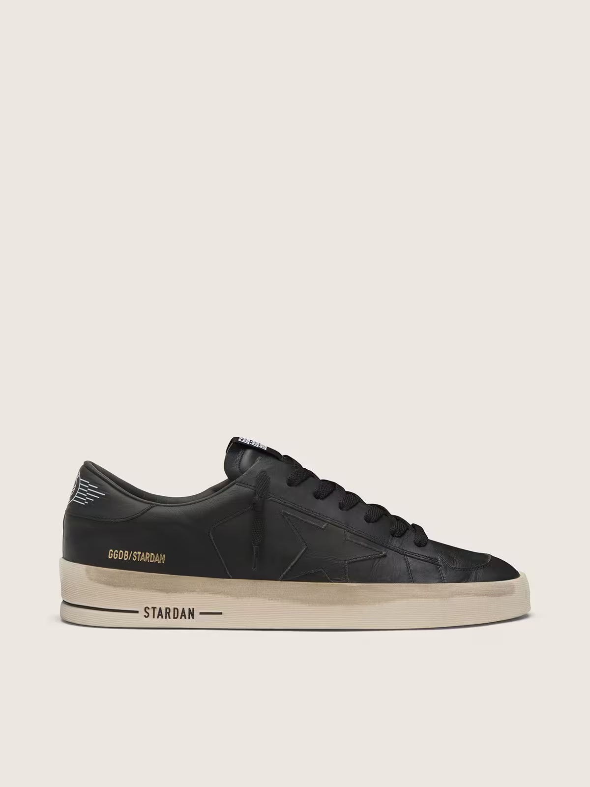 Golden Goose Stardan Uomo in pelle total black