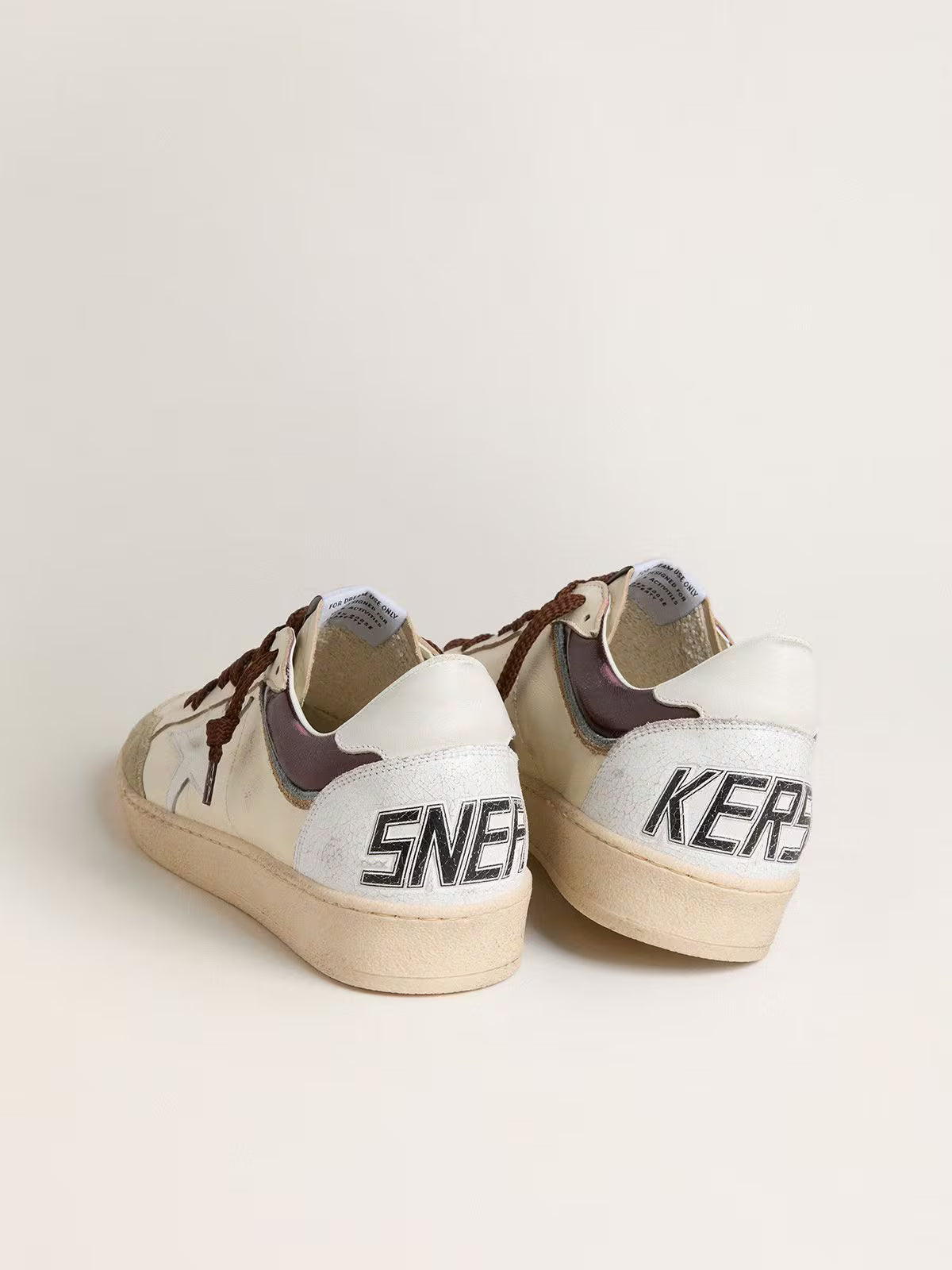 Golden Goose Ball Star Uomo LTD in nappa con stella in nappa e talloncino in pelle