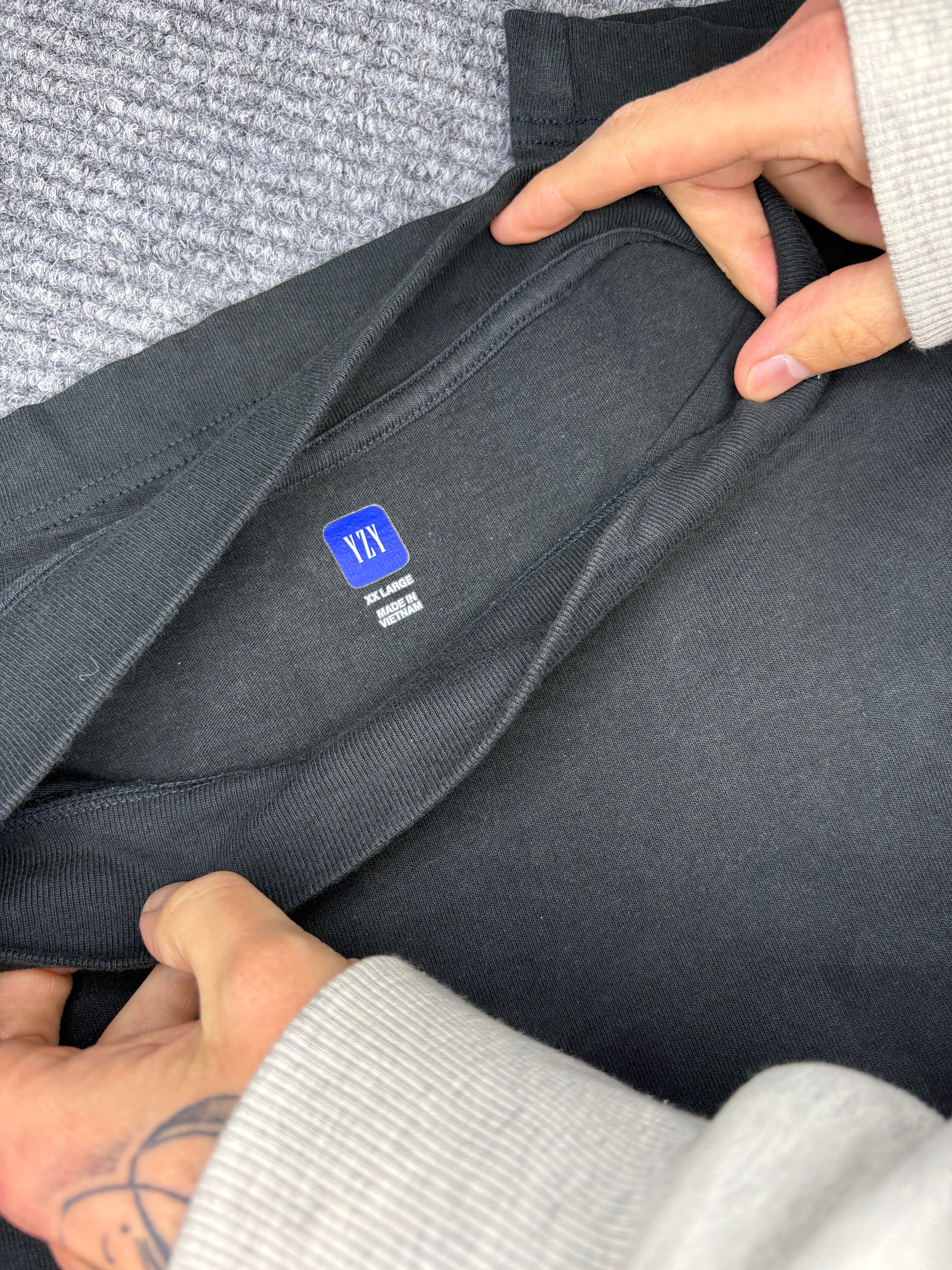 Yeezy Gap Balenciaga Longsleeve Dark Grey XXL