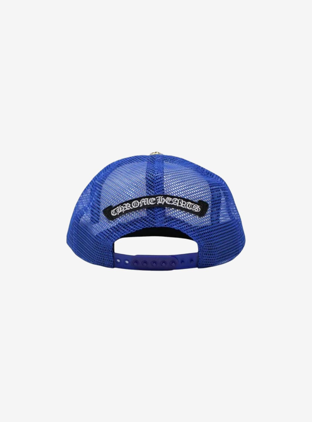 Chrome Hearts Eyechart Trucker Hat Blue/White/Red