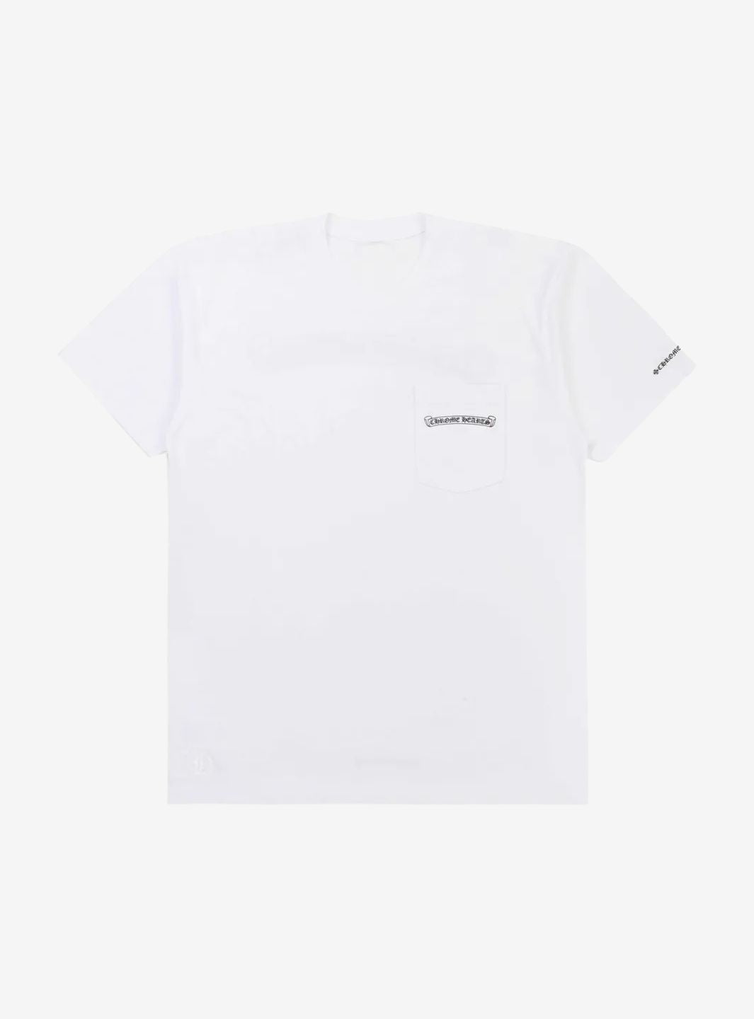 Chrome Hearts Scroll Logo Pocket T-Shirt White