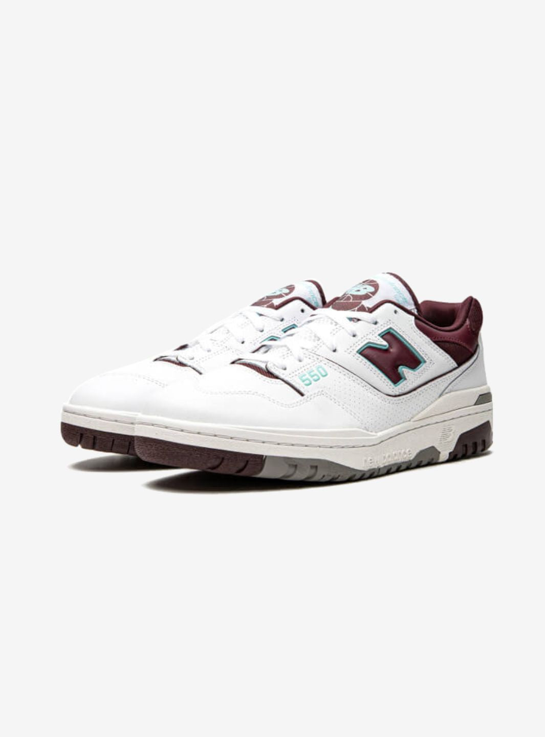 New Balance 550 Burgundy Cyan
