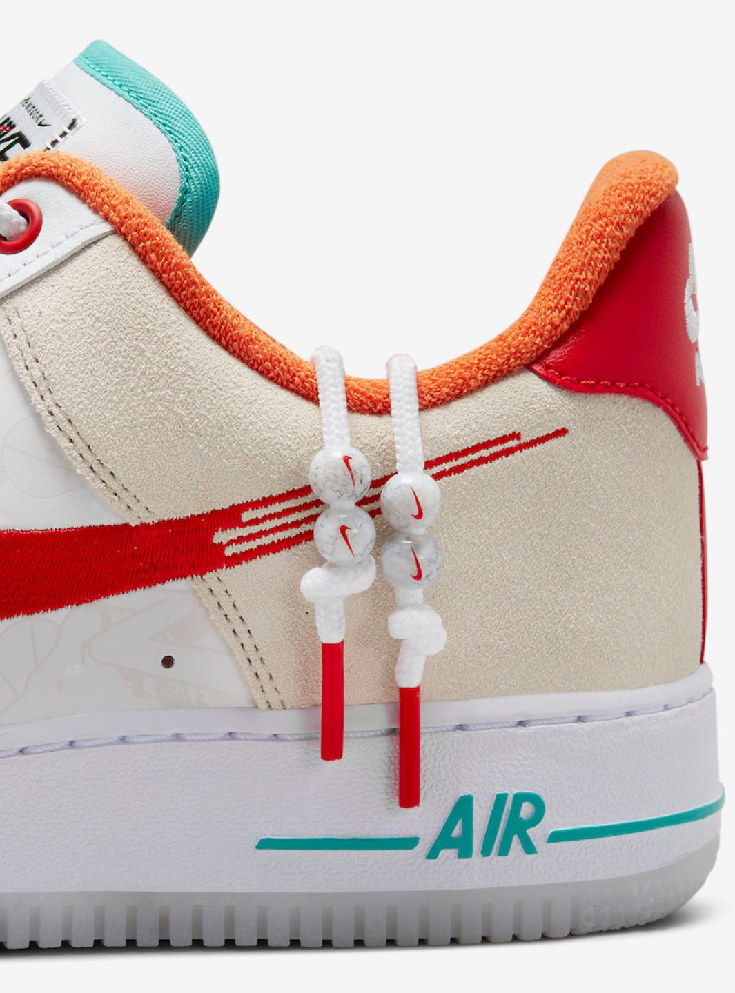 Nike Air Force 1 Low '07 PRM Just Do It White Red Teal