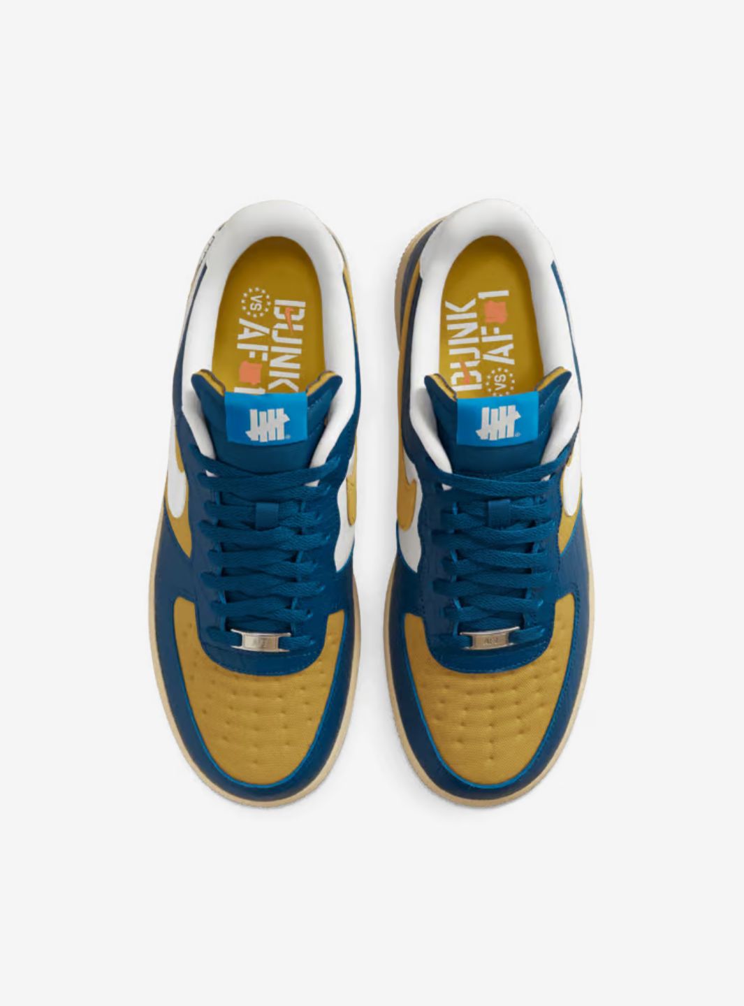 Nike Air Force 1 Low SP Undefeated 5 On It Blue Yellow Croc