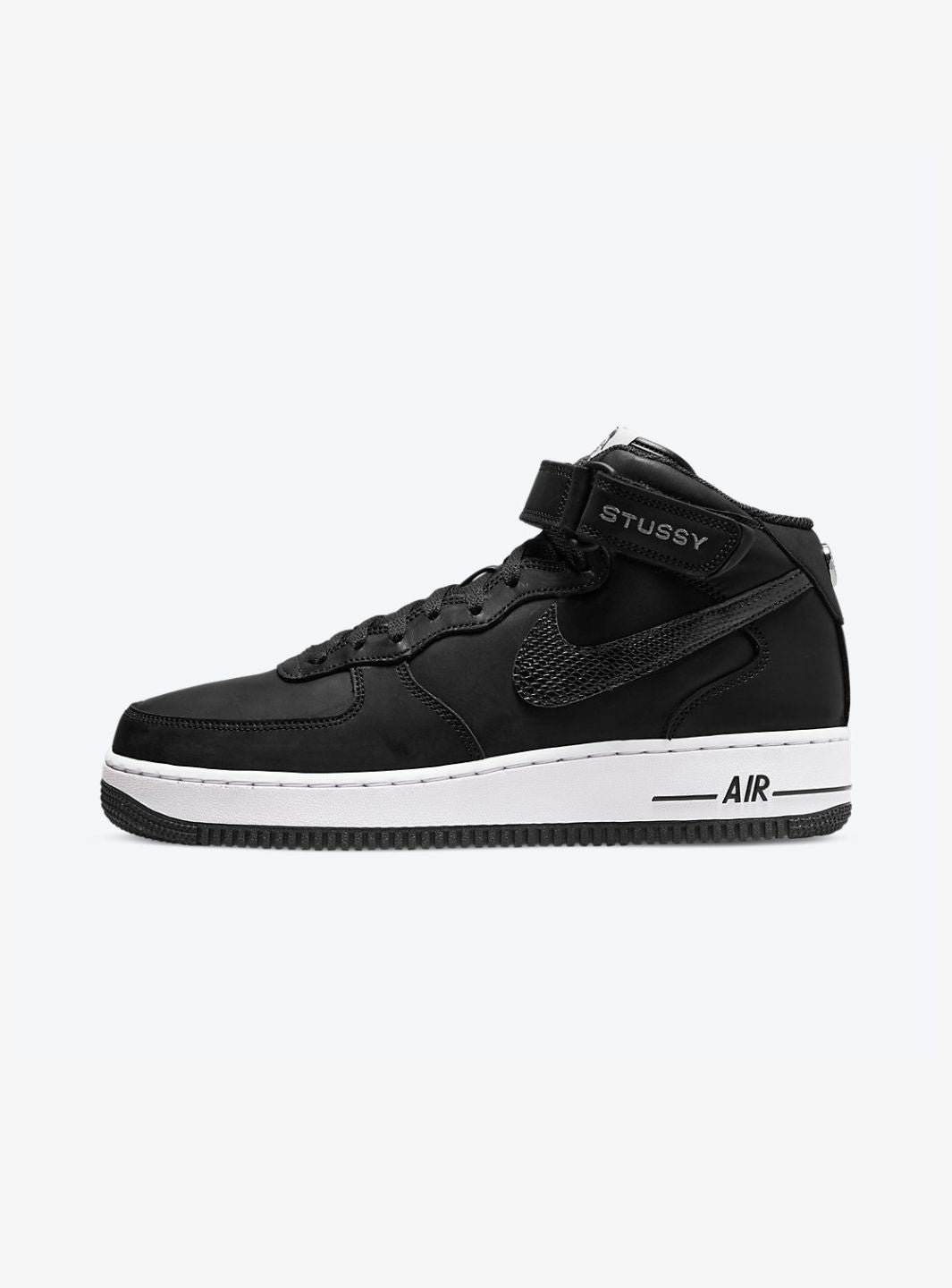 Nike Air Force 1 Mid Stussy Black White - DJ7840-001 | ResellZone