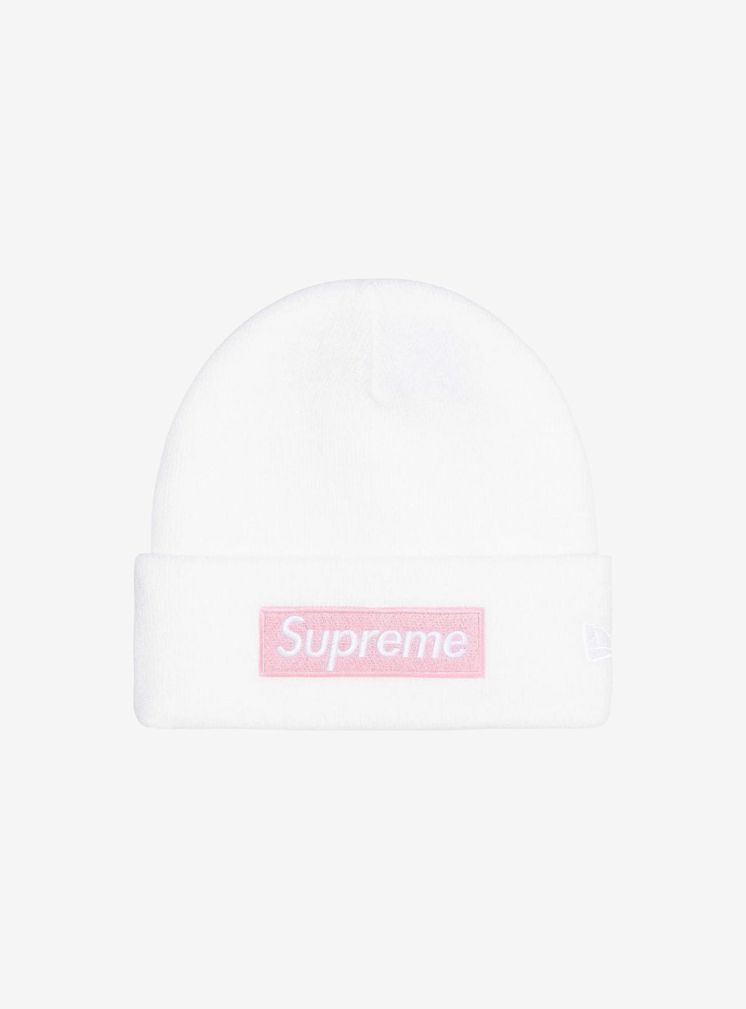 Supreme New Era Box Logo Beanie White (FW25)