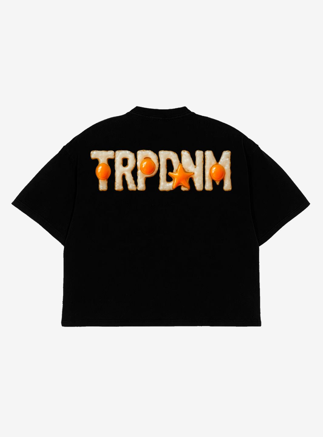 Trap Denim Eggs Black Boxy T-Shirt
